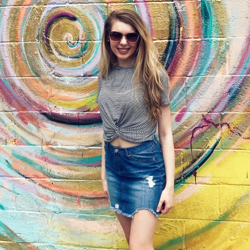 jean skirt